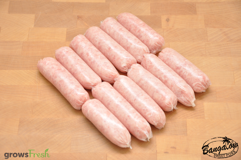 Bangalow Pork - Fresh Premium Pork Sausages - Small Size - Australian