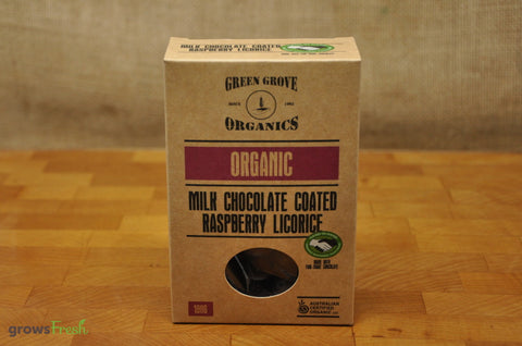 Organic Milk Chocolate Raspberry Licorice - Australian