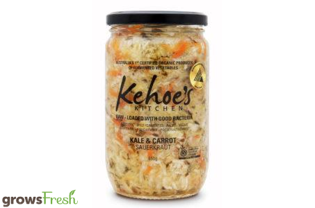 Kehoe's Kitchen - Organic Sauerkraut - Dill, Kale & Carrot - Australian