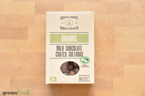 Organic Milk Chocolate Sultanas - Australian