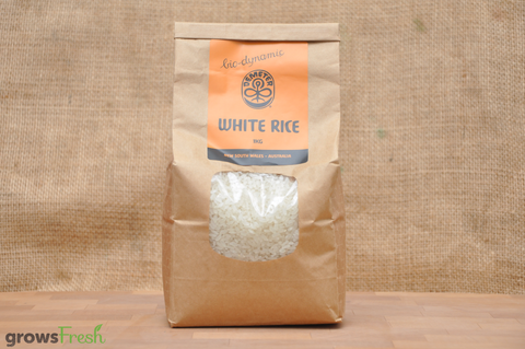 Biodynamic Organic - White Rice - 1kg - Australian