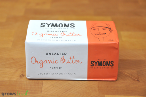 Symons Organic Dairy - Butter - Unsalted - Grass Fed - Australian