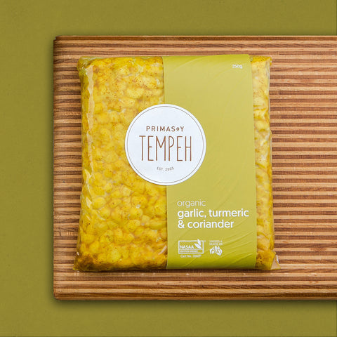 Organic Tempeh - Garlic, Turmeric, & Coriander - Australian