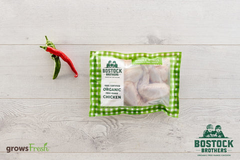 growsFresh - Chicken - Organic Free Range - Wings - Whole - New Zealand