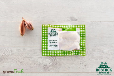 growsFresh - Chicken - Organic Free Range - Breast - Skin On - Frozen - New Zealand