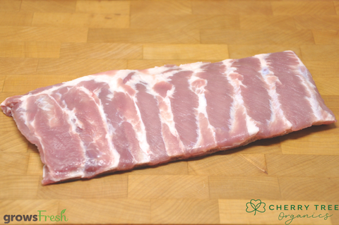 Cherry Tree - Organic Pork - Ribs Rack USA Style - Fresh - Australian