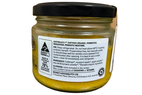 Kehoe's Kitchen - Organic Australian Mustard - 240g - Australian