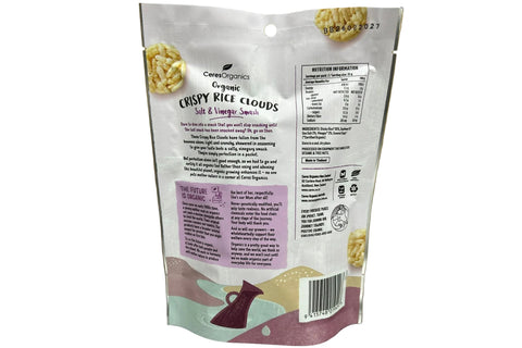 Organic Crispy Rice Clouds - Salt & Vinegar - Australian