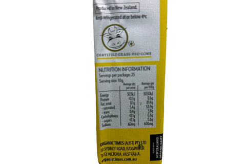 Organic Times - Butter - Salted - Grass Fed - Australian