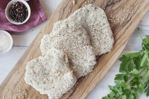 Cherry Tree - Organic Grass Fed Beef - Crumbed Schnitzel - Frozen - Australian