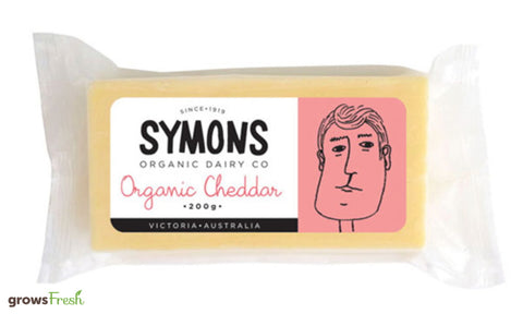Symons Organic Dairy - Organic Cheddar Cheese - Grass Fed - Australian
