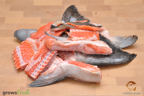 銅河 - 野生阿拉斯加 - 鮭魚 - 肉和骨頭 - 冷凍 - 美國阿拉斯加