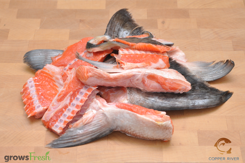 Copper River - Wild Alaska - Salmon - Flesh & Bones - Frozen - Alaska USA