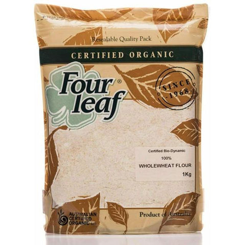 四葉有機麵粉 - 全麥 - 1kg - 澳大利亞