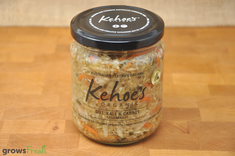 Kehoe's Kitchen - Organic Sauerkraut - Dill, Kale & Carrot - Australian