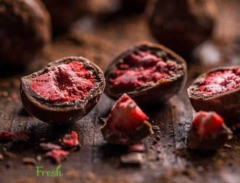 Milk Chocolate Covered Freeze Dried Strawberries - Australian