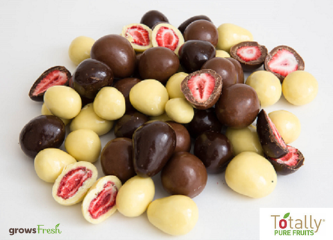 Milk Chocolate Covered Freeze Dried Strawberries - Australian