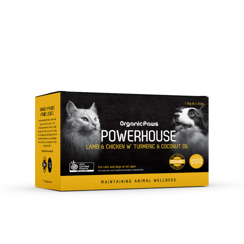 Organic Powerhouse - Lamb & Chicken w'Turmeric & Coconut Oil - Frozen - Australian