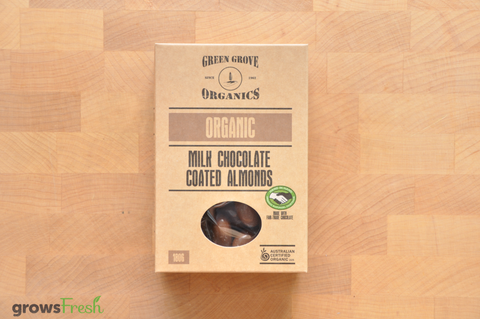 Organic Milk Chocolate Almonds - Australian
