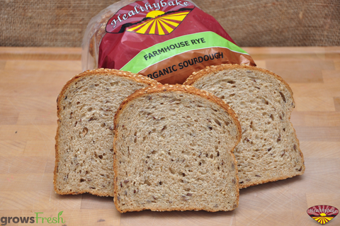 Healthybake - Organic Sourdough - Bread - Farmhouse (Rye & Seeds) - Australian