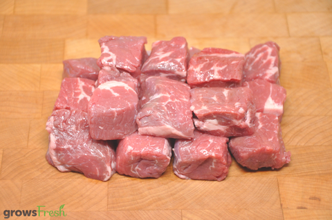 growsFresh - Beef - Chuck - Diced - Grass Fed - Australian