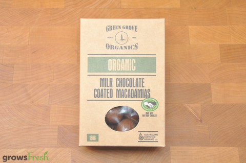 Organic Milk Chocolate Macadamia Nuts - Australian