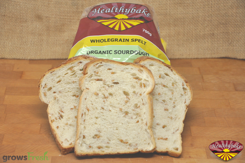 Healthybake - Organic Sourdough - Bread - Spelt Wholegrain - Australian