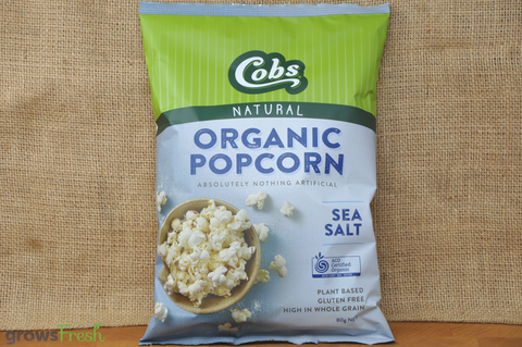 Cobs - Organic Popcorn - Sea Salt - Australian