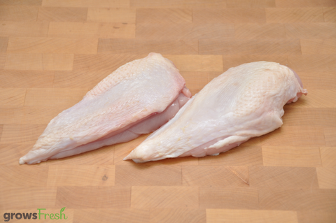 growsFresh - Chicken - Organic Free Range - Breast - Skin On - Fresh - New Zealand