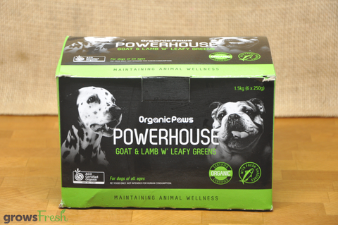 Organic Powerhouse - Goat & Lamb w'Leafy Greens - Frozen - Australian