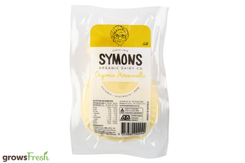 Symons Organic Dairy - Organic Mozzarella Cheese - Grass Fed - Australian