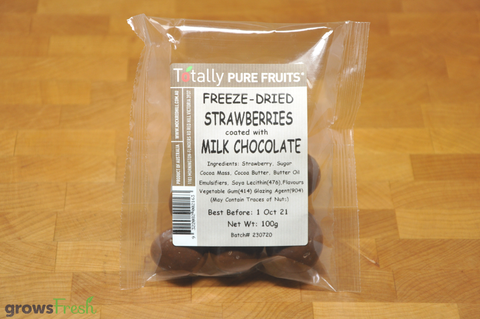 Milk Chocolate Covered Freeze Dried Strawberries - Australian