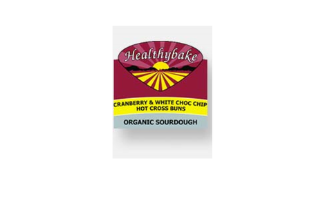 Healthybake - 熱十字麵包 - 蔓越莓和白巧克力片 - 有機酵母 - 澳大利亞