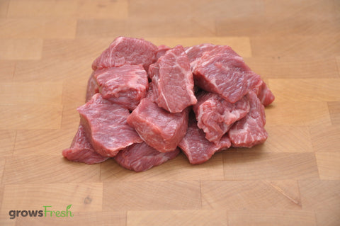 growsFresh - Beef - Rump Diced - Fresh - Grass Fed - Australian